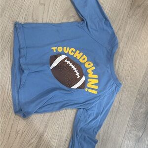 Macy's Blue Touchdown Long Sleeve Tee